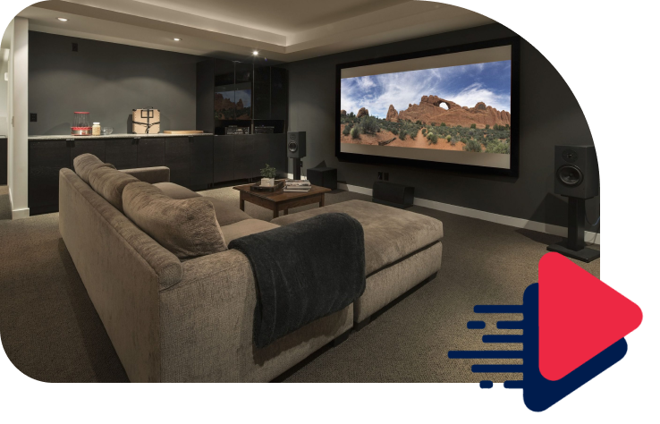 Sala de cinema em casa