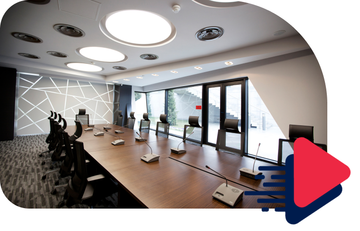 Sala de reunião corporativa